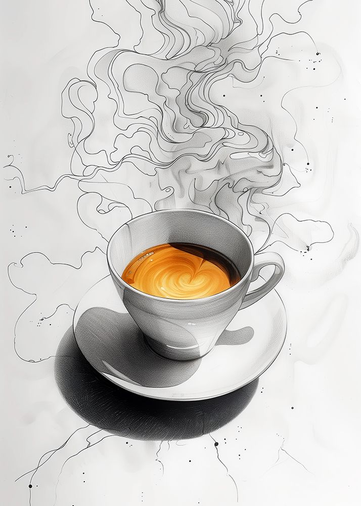 I Love Coffee Food Illustration Art (8) art print by Justyna Jaszke for $57.95 CAD