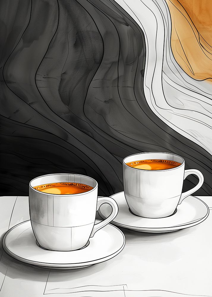 I Love Coffee Food Illustration Art (12) art print by Justyna Jaszke for $57.95 CAD
