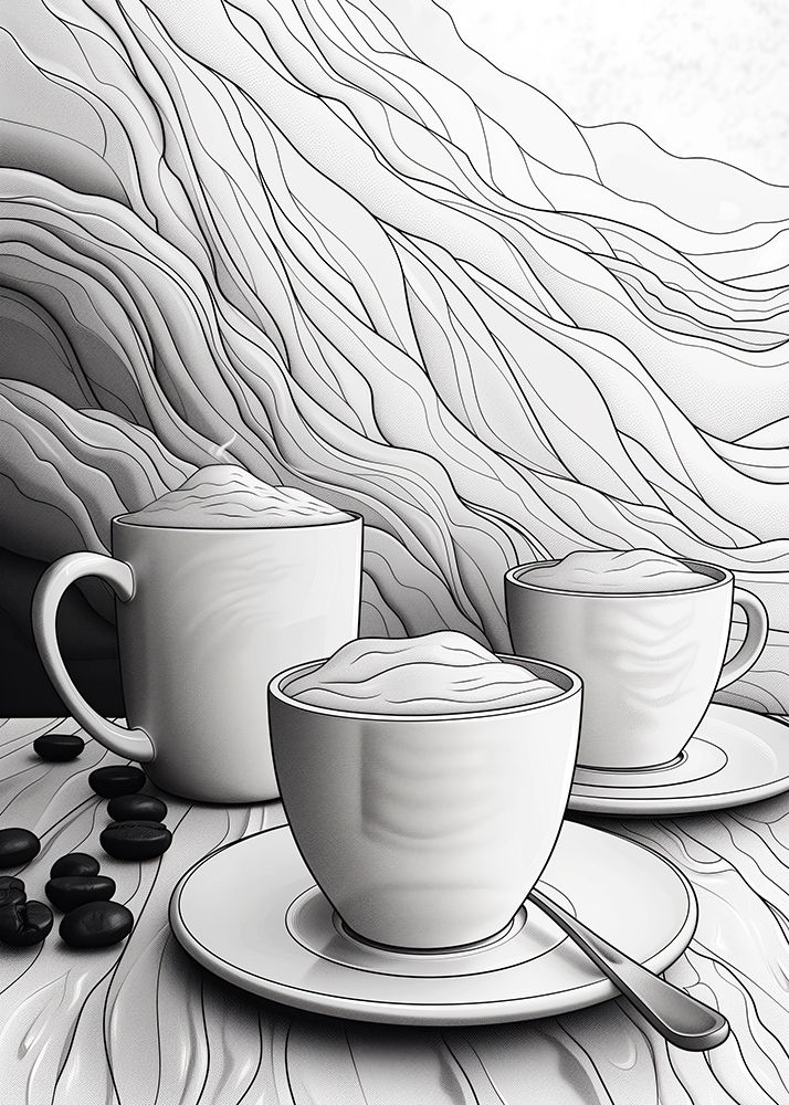 I Love Coffee Food Illustration Art (13) art print by Justyna Jaszke for $57.95 CAD