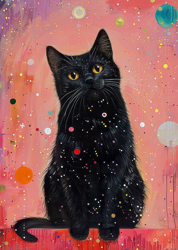 Candy Cat the Star Illustration (13) art print by Justyna Jaszke for $57.95 CAD