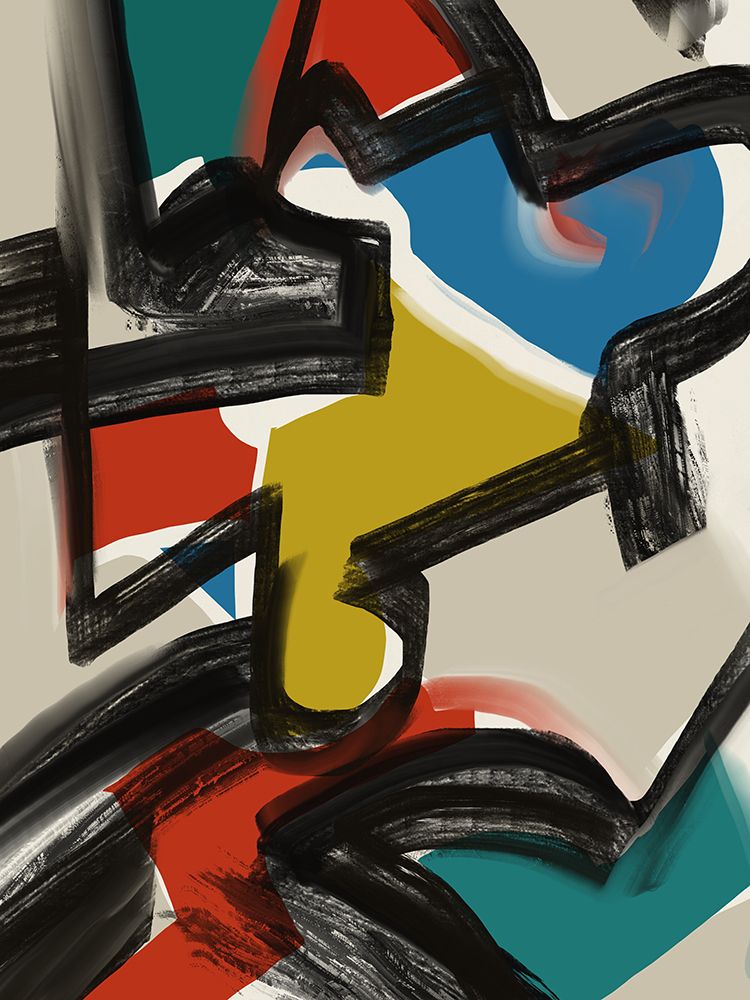Maximalist abstract art print by Little Dean for $57.95 CAD