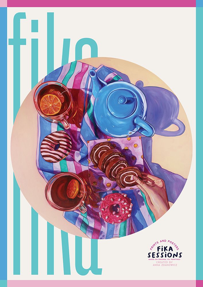 Hot Tea and Hot Pink art print by Anna Zdanowicz for $57.95 CAD