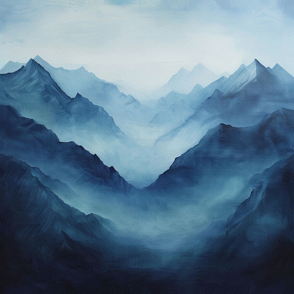 Poster Canvas Mountain 7 art print by Bilge Paksoylu for $57.95 CAD