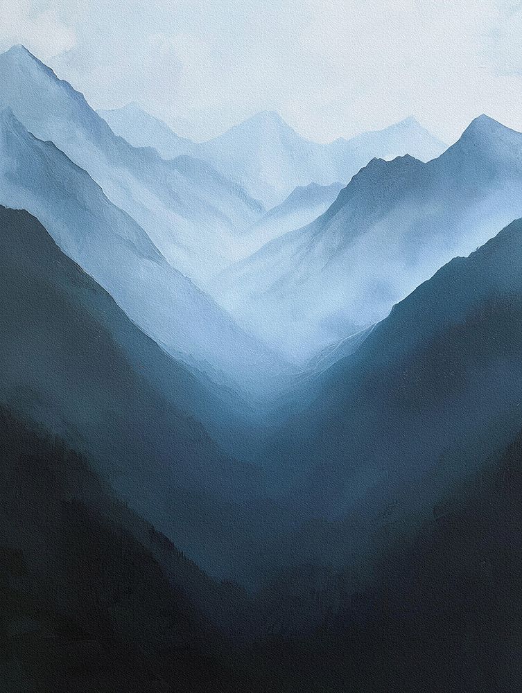 Poster Canvas Mountain 42 art print by Bilge Paksoylu for $57.95 CAD