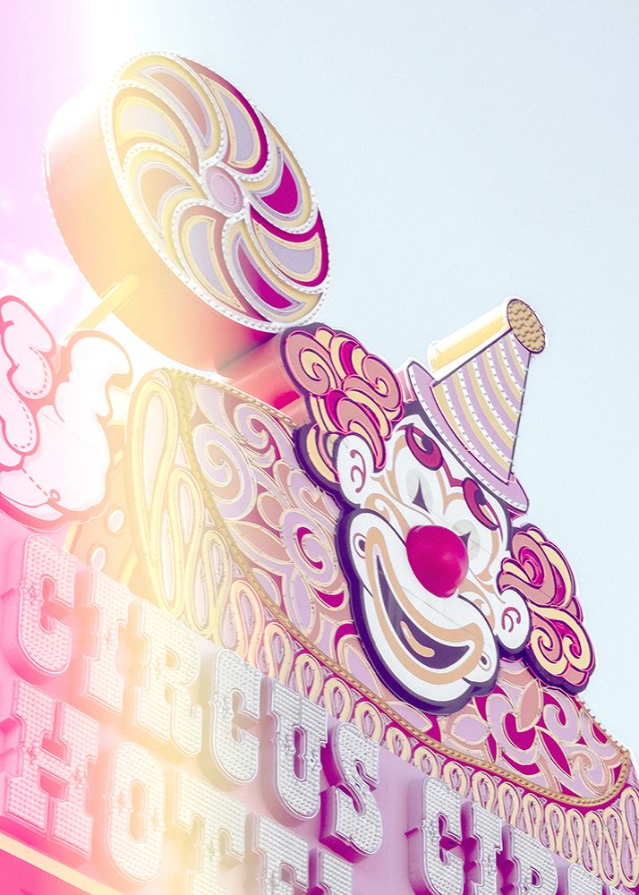Circus Sign Flare Portrait art print by Pictufy Studio III for $57.95 CAD