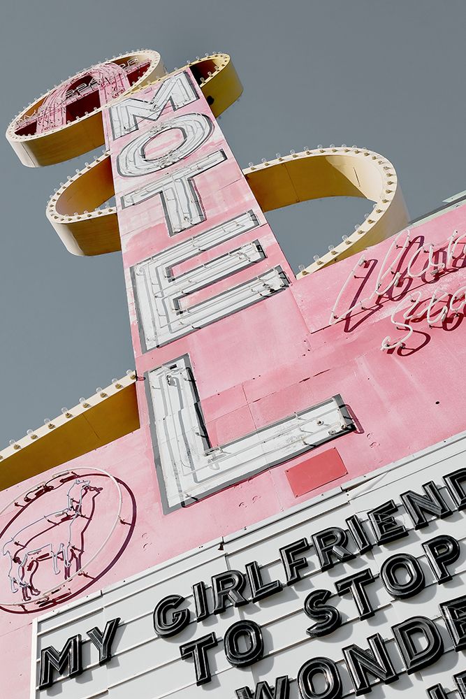 Las Vegas Motel Neon Sign art print by Pictufy Studio III for $57.95 CAD