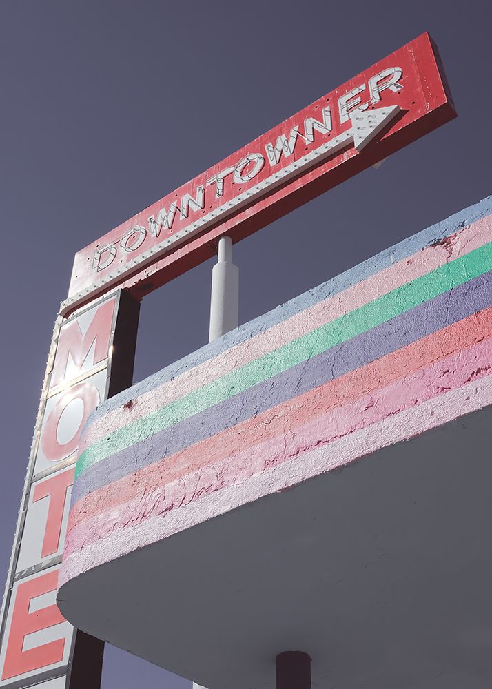Las Vegas Pink Gas Station art print by Pictufy Studio III for $57.95 CAD