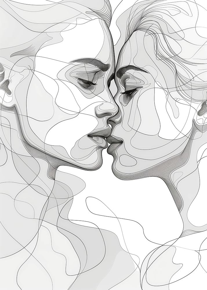 Lines Art Love 3 art print by Justyna Jaszke for $57.95 CAD