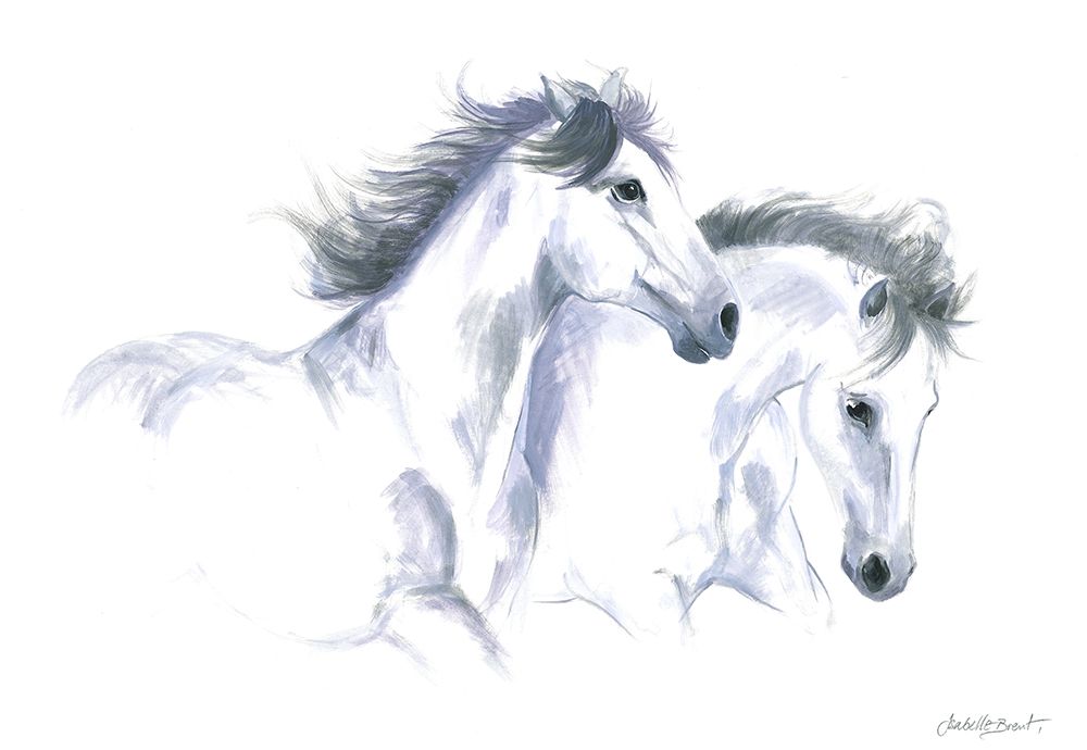 Two Horses art print by Isabelle Brent for $57.95 CAD