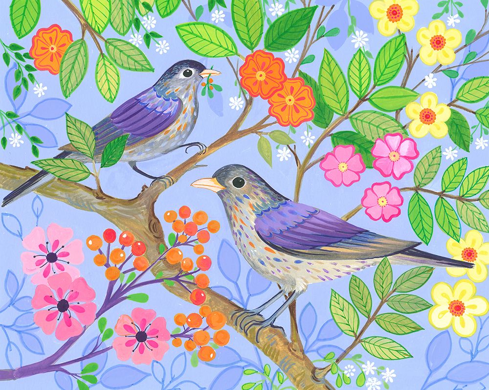 Two Songbirds art print by Isabelle Brent for $57.95 CAD