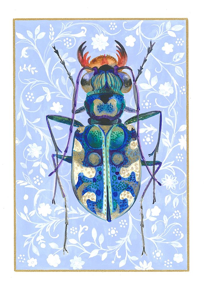 Blue Insect art print by Isabelle Brent for $57.95 CAD