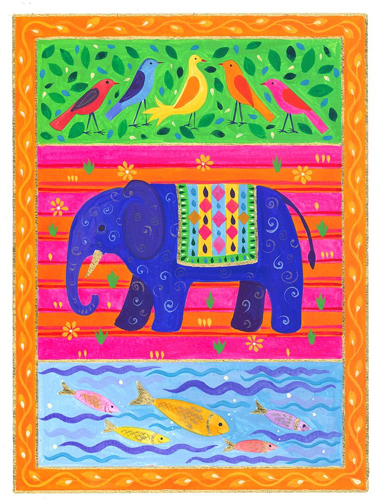 Elephant Stroll art print by Isabelle Brent for $57.95 CAD