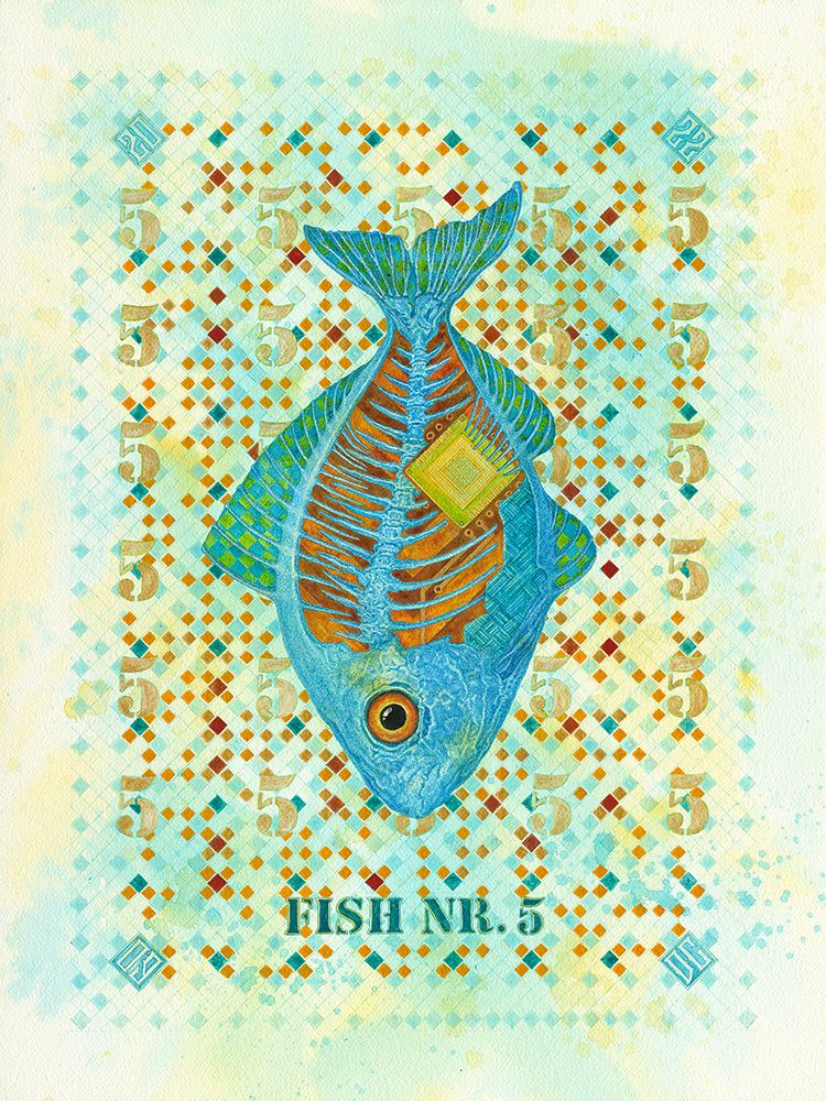 Fish Nr. 5 art print by Dobri Gjurkov for $57.95 CAD