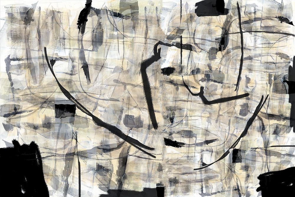 Black and White Textured Shapes 1 art print by cartissi for $57.95 CAD