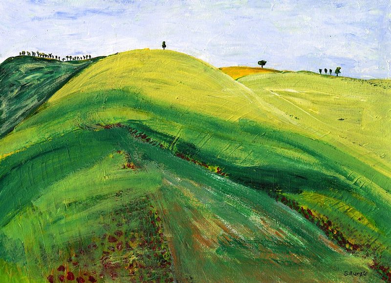 Green Hills art print by Sharyn Bursic for $57.95 CAD