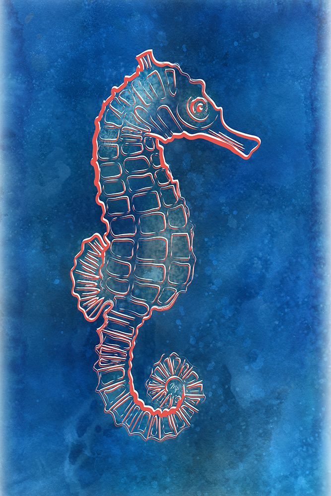 Seahorse art print by Martina for $57.95 CAD