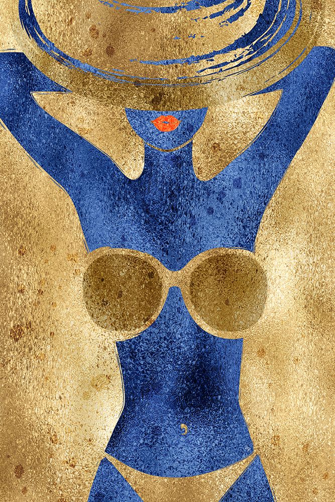 Golden Hour Blue art print by Martina for $57.95 CAD