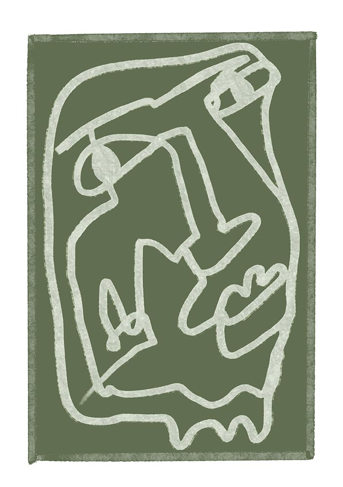 Green abstract art print by Sharyn Bursic for $57.95 CAD