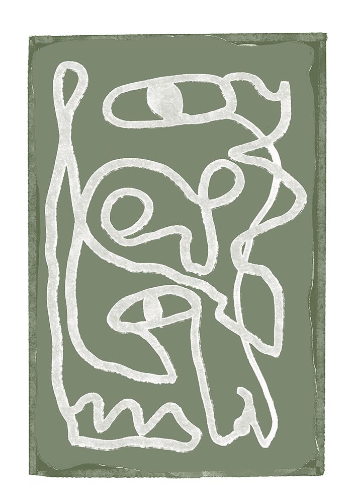 Green Abstract lines art print by Sharyn Bursic for $57.95 CAD