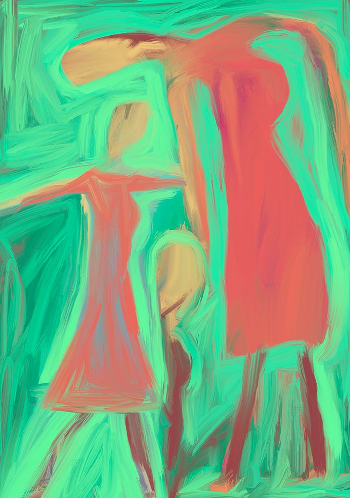 Abstract People art print by Sharyn Bursic for $57.95 CAD