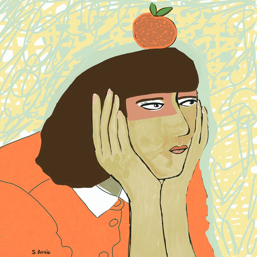 Dreamer of oranges art print by Sharyn Bursic for $57.95 CAD