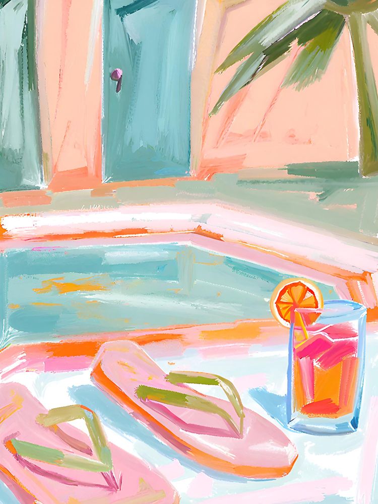 Pooltime art print by Ohkimiko for $57.95 CAD