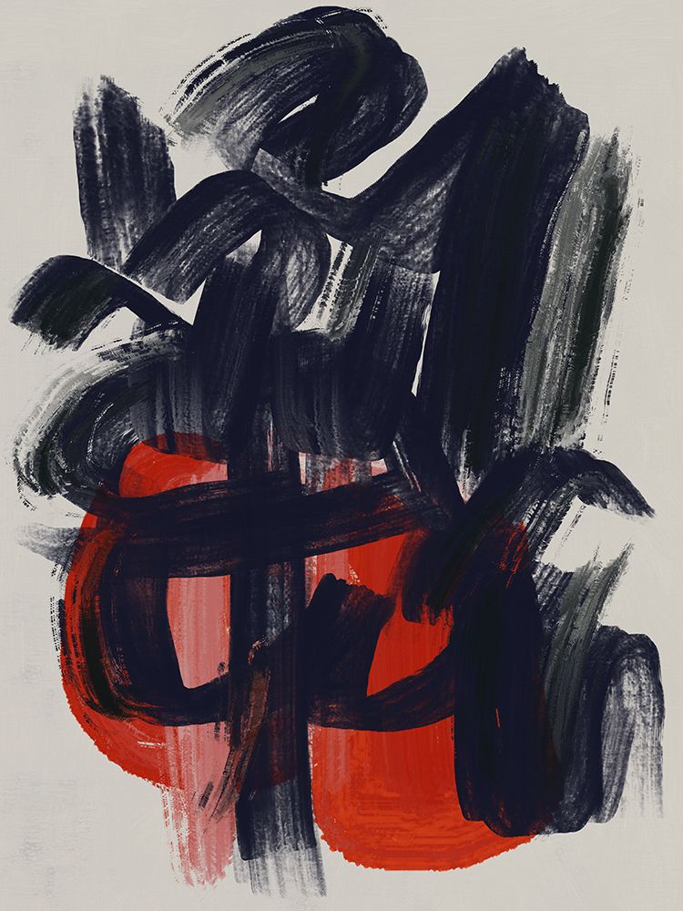 Dry directional strokes abstract art print by Little Dean for $57.95 CAD