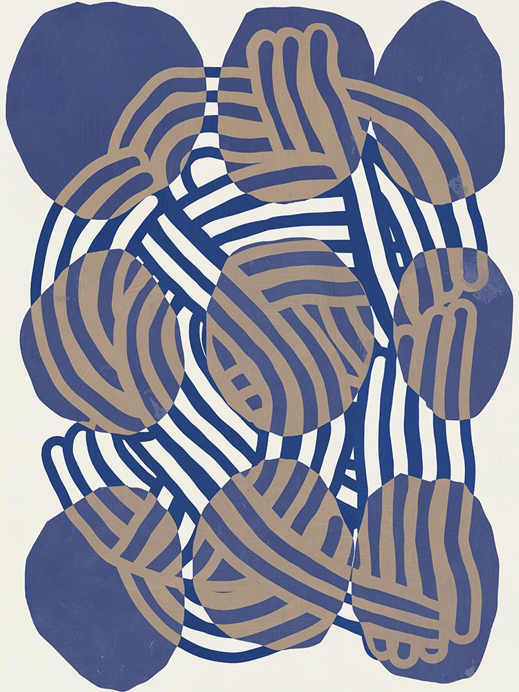 Line art abstract circles art print by Little Dean for $57.95 CAD