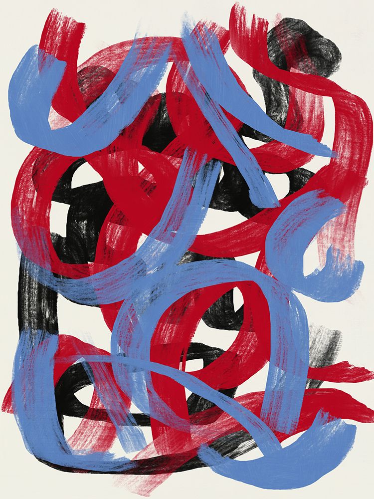 Dry directional strokes abstract 02 art print by Little Dean for $57.95 CAD
