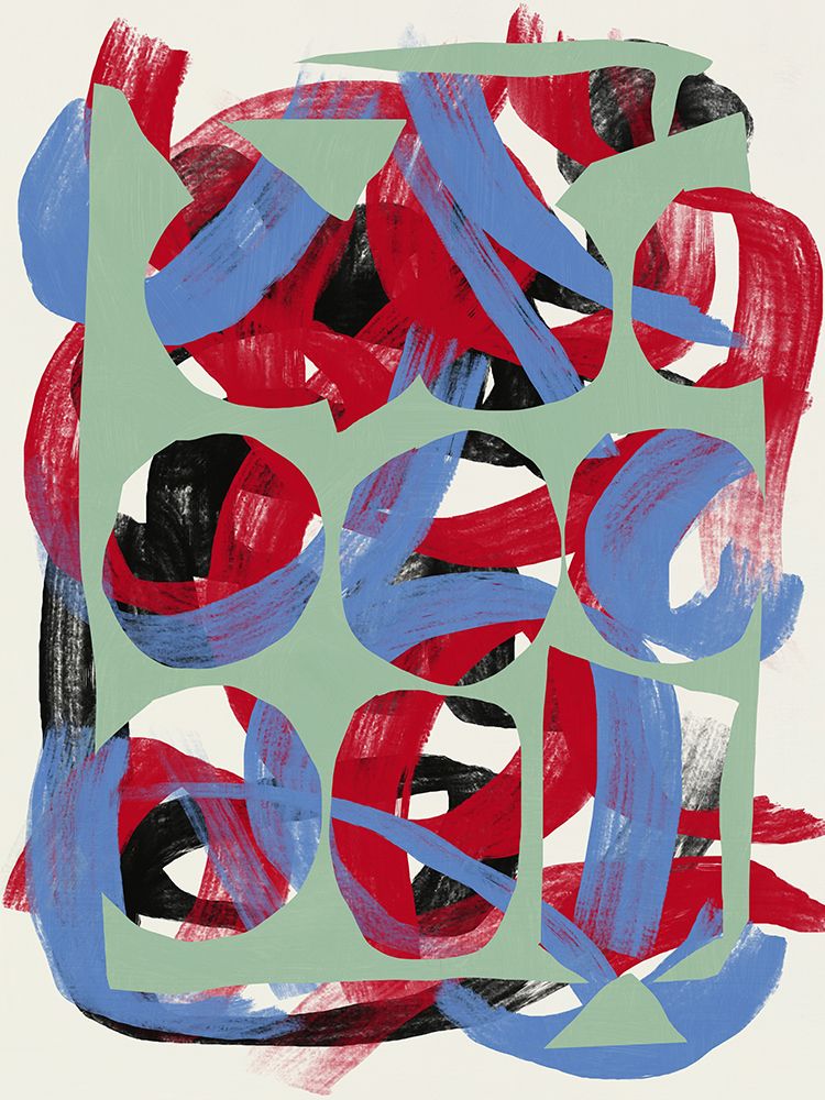 Dry directional strokes abstract 03 art print by Little Dean for $57.95 CAD