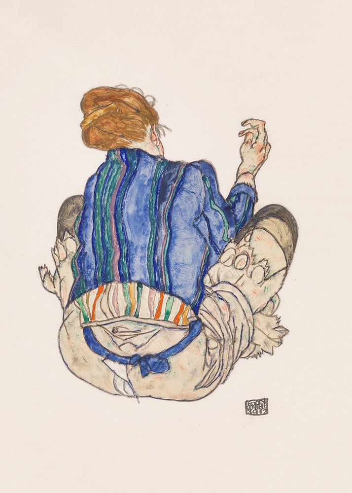 Seated Woman art print by Egon Schiele for $57.95 CAD