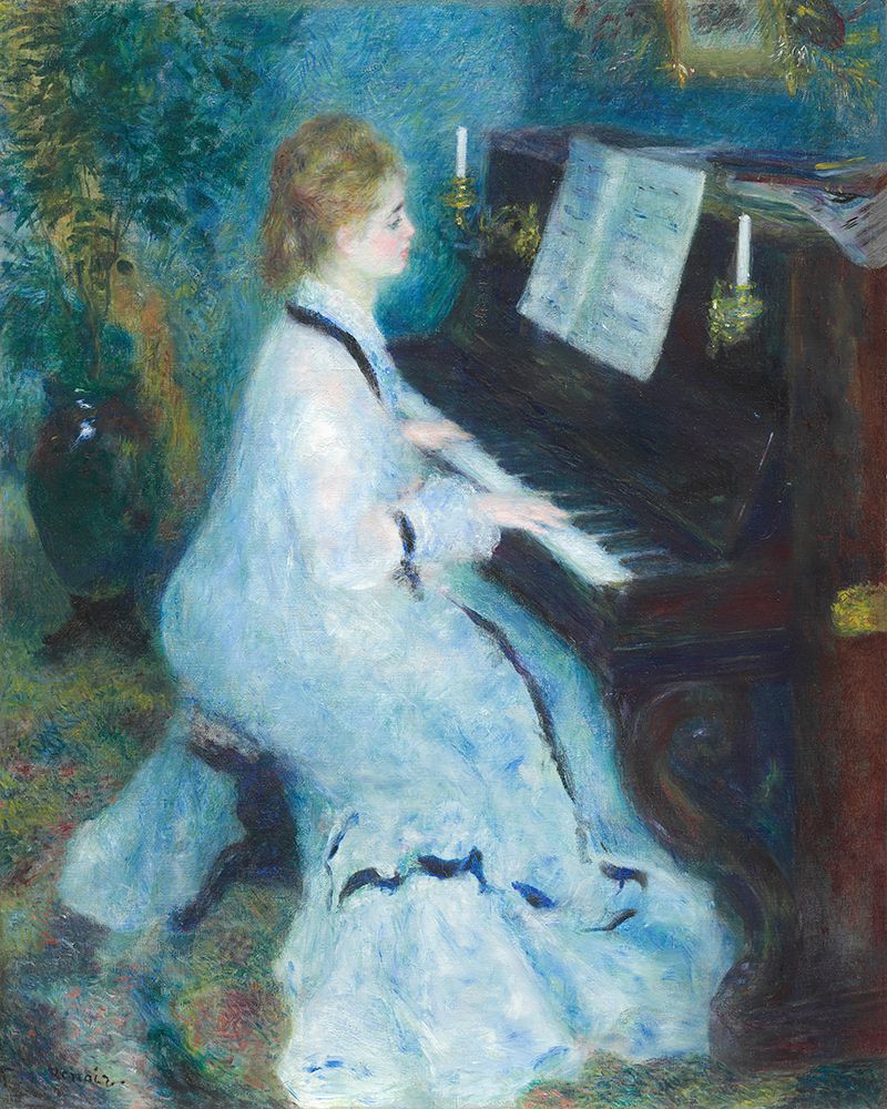 Woman At the Piano art print by Pierre-Auguste Renoir for $57.95 CAD