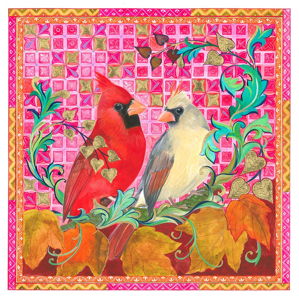 Cardinal Couple art print by Isabelle Brent for $57.95 CAD