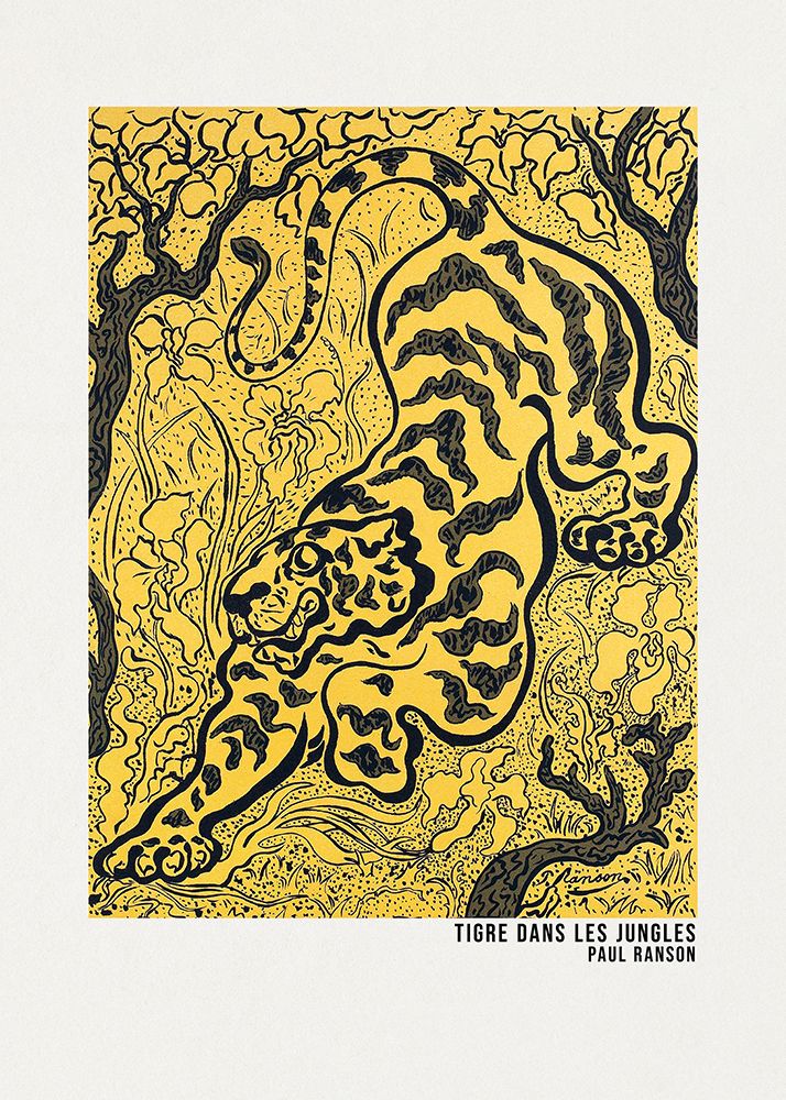 Tigre Dans Les Jungles Poster art print by Paul Ranson for $57.95 CAD