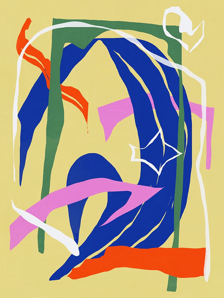 Paper cut out abstract arrangement art print by Little Dean for $57.95 CAD