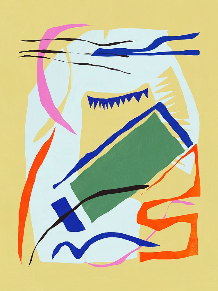 Paper cut out abstract arrangement 02 art print by Little Dean for $57.95 CAD