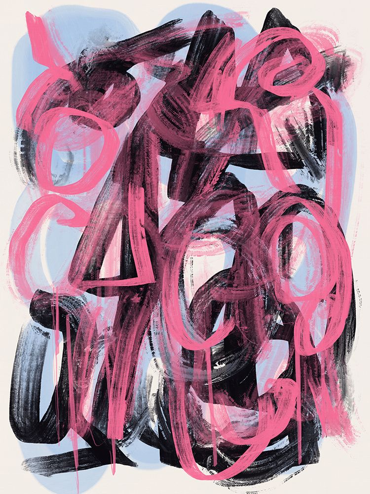 Dry brush abstract art print by Little Dean for $57.95 CAD