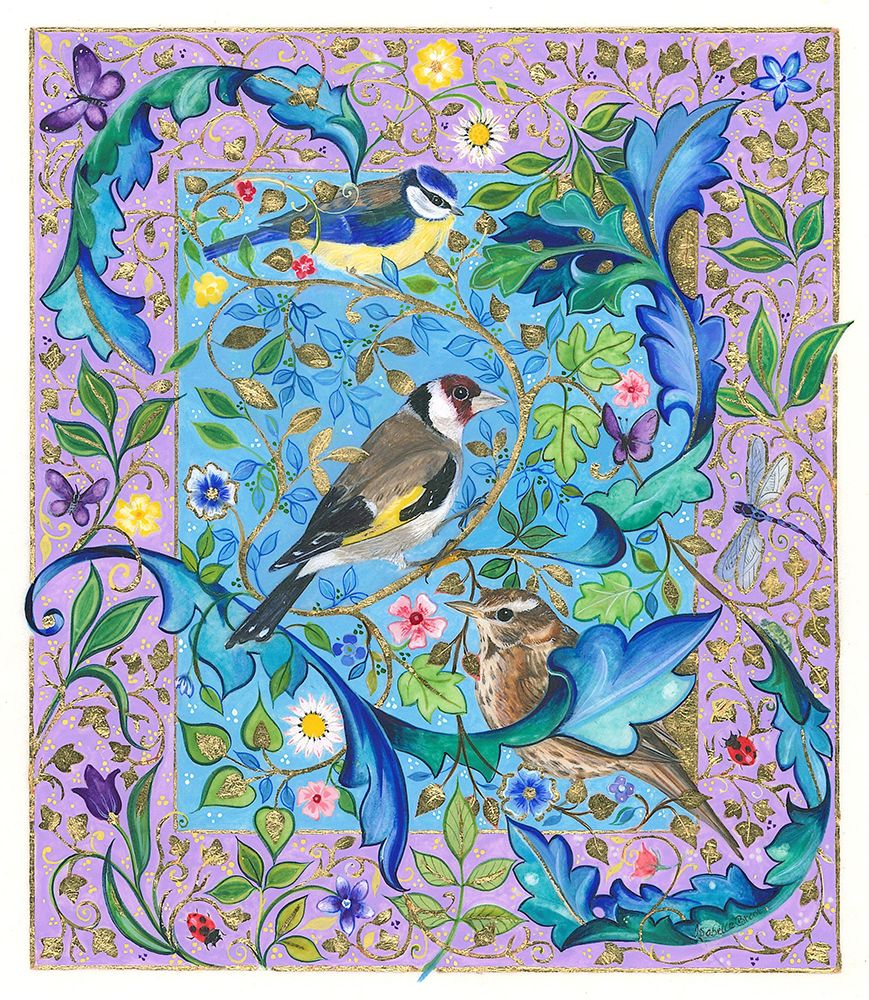 Garden Birds art print by Isabelle Brent for $57.95 CAD