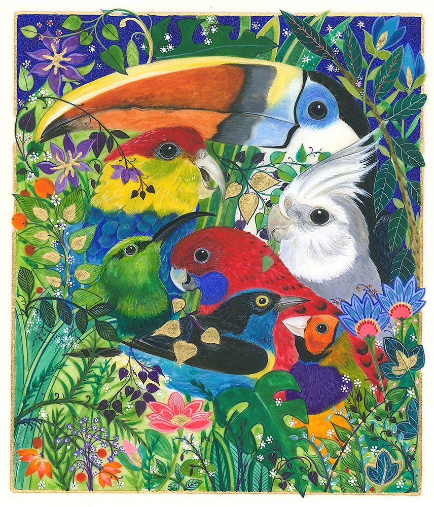 Paradise Birds art print by Isabelle Brent for $57.95 CAD