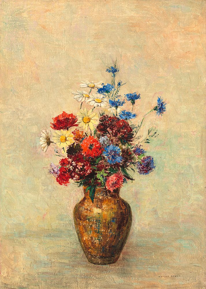 Flowers In a Vase art print by Odilon Redon for $57.95 CAD