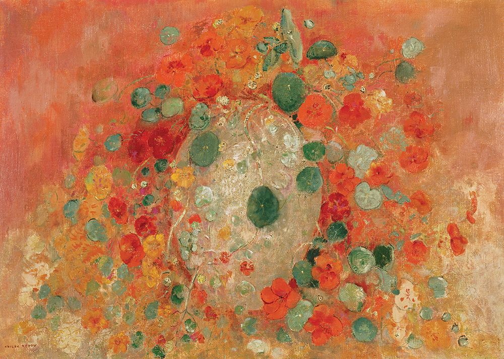 Nasturtiums art print by Odilon Redon for $57.95 CAD