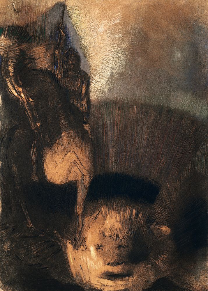 Saint George and the Dragon art print by Odilon Redon for $57.95 CAD