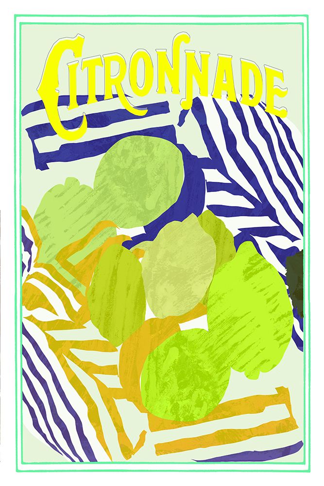 Citronnade Yellow and Green art print by cartissi for $57.95 CAD