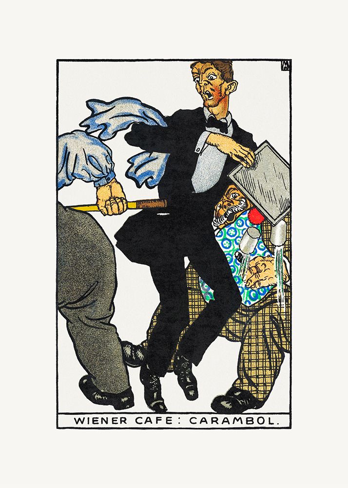 Viennese Café Carambole art print by Moriz Jung for $57.95 CAD