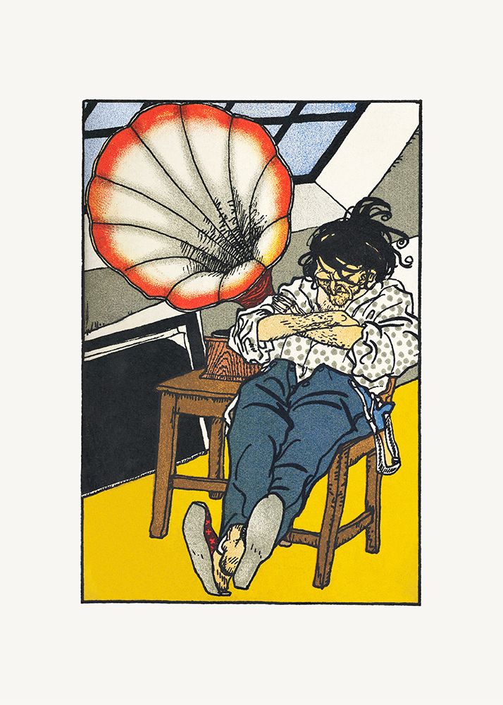 A Beethoven Enthusiast art print by Moriz Jung for $57.95 CAD