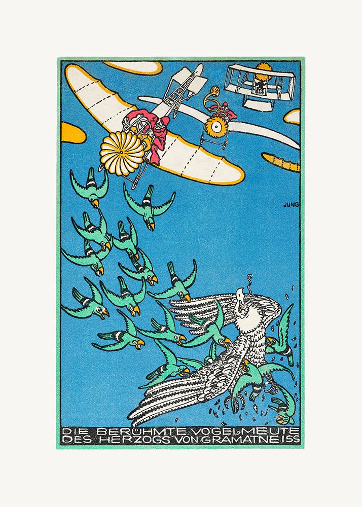 The Duke of Gramatneisss Famous Pack of Birds art print by Moriz Jung for $57.95 CAD