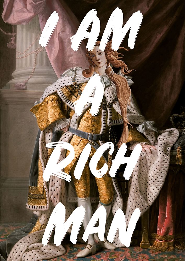 Richmanwhitetext Ratioiso art print by Grace Digital Art for $57.95 CAD