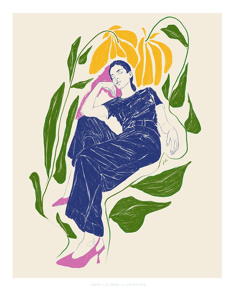 Jlr Quiet in the garden art print by Jenny Liz Rome for $57.95 CAD