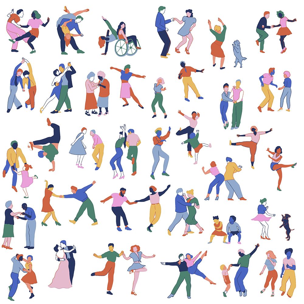 Dancing Together art print by Ceyda Alasar for $57.95 CAD