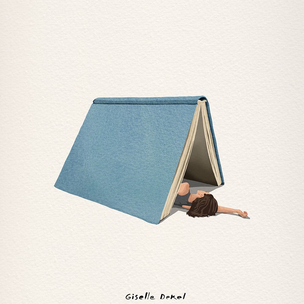 Weekend Book art print by Giselle Dekel for $57.95 CAD